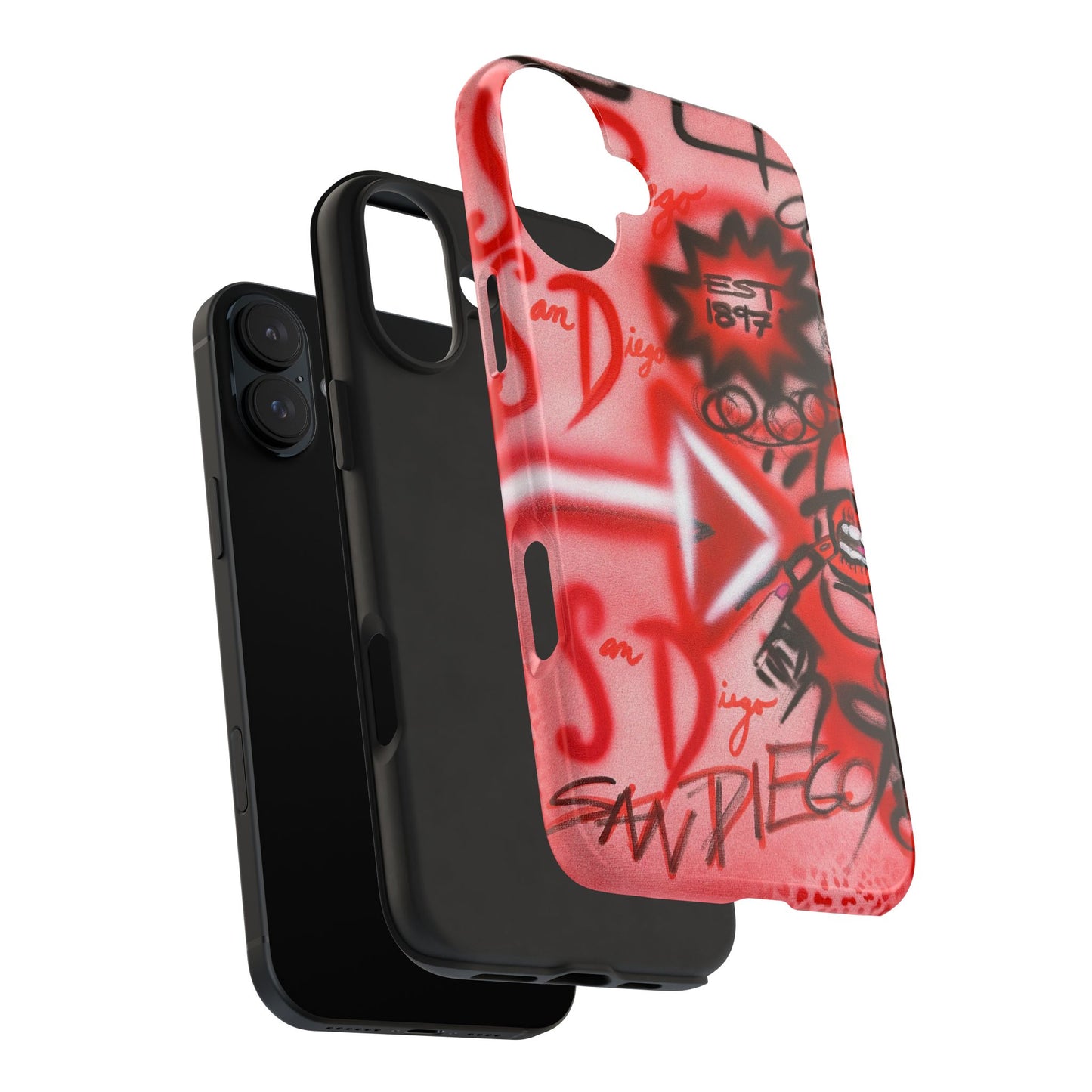 "san diego" airbrush iPhone case