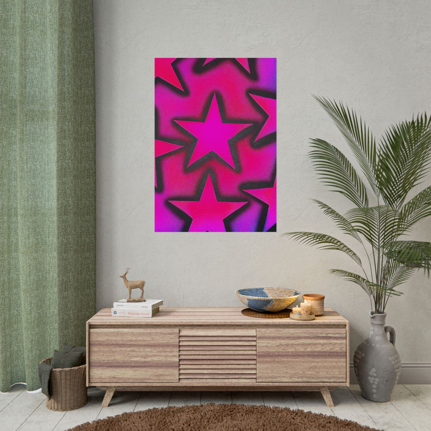 "UR A STAR! pt. 2" airbrush rolled print