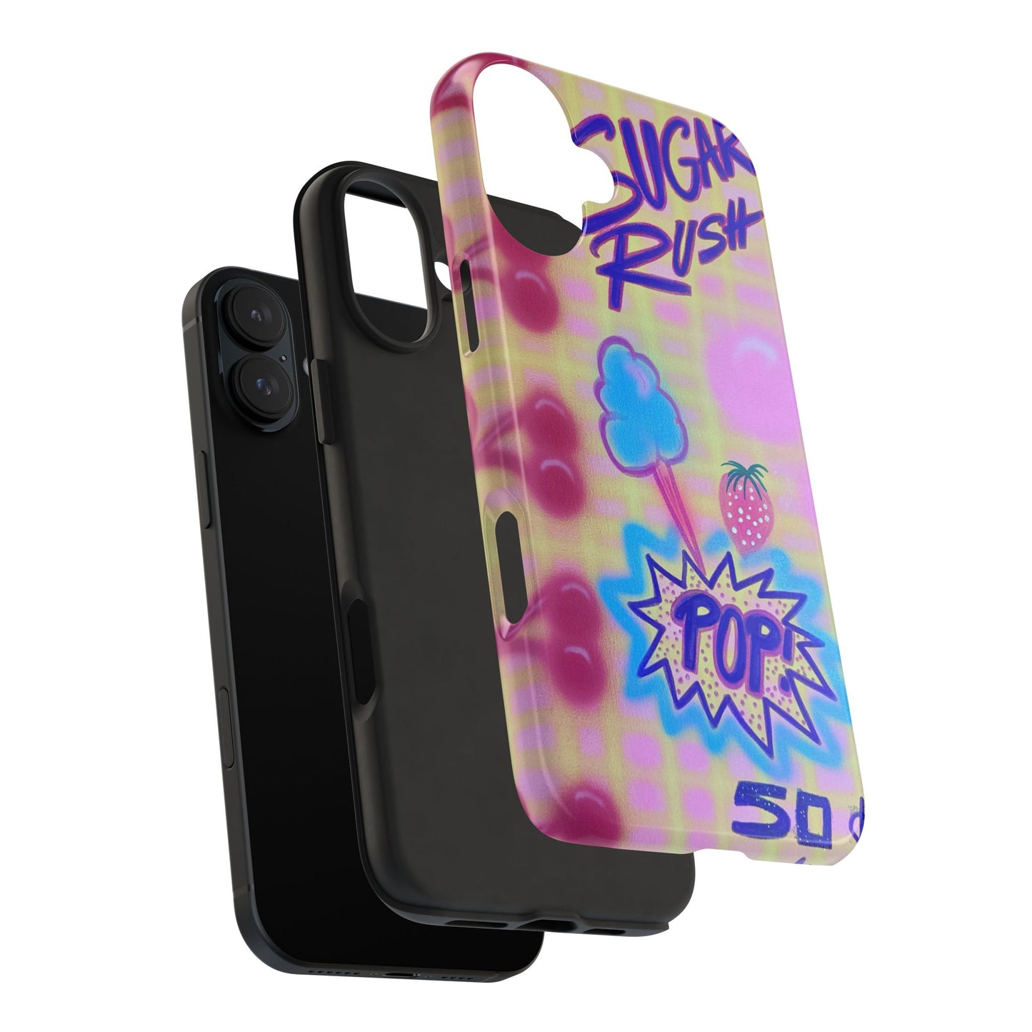 "sugar rush" airbrush iPhone case