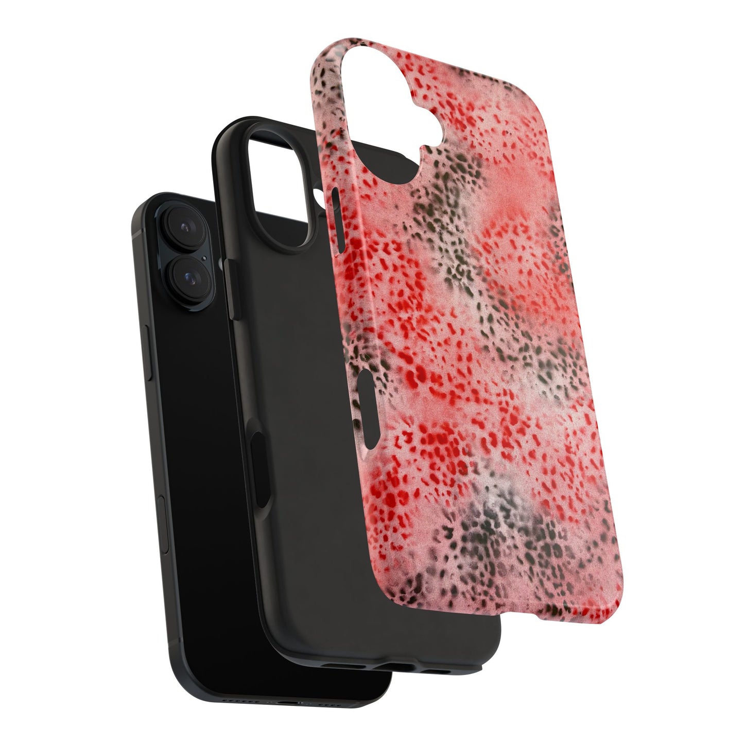 "red cheetah" airbrush iPhone case