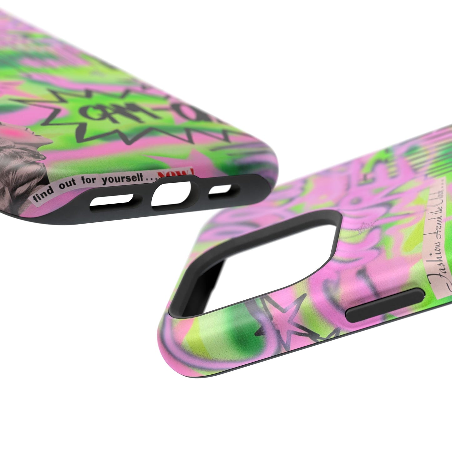 MagSafe "green camo" airbrush iPhone case