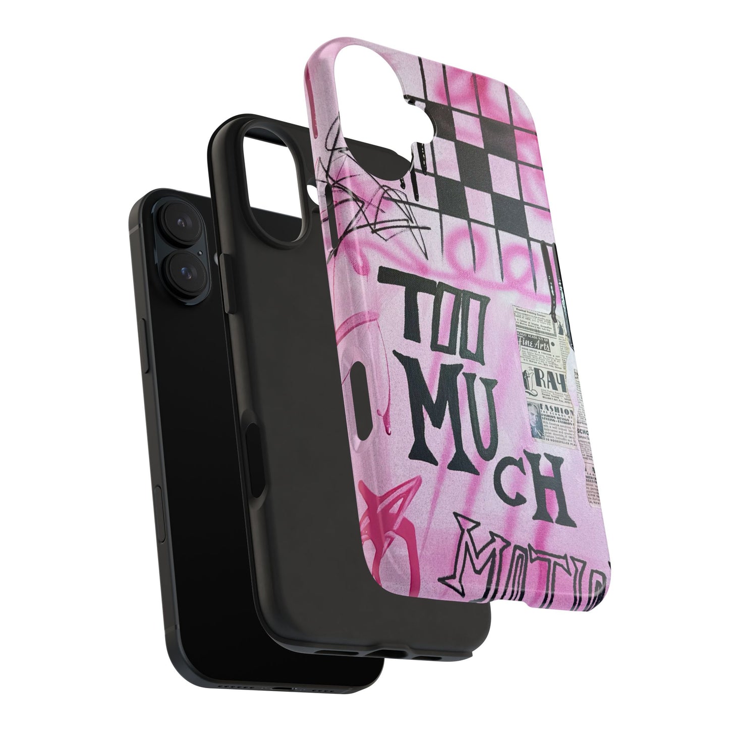 "too much motion" airbrush iPhone case