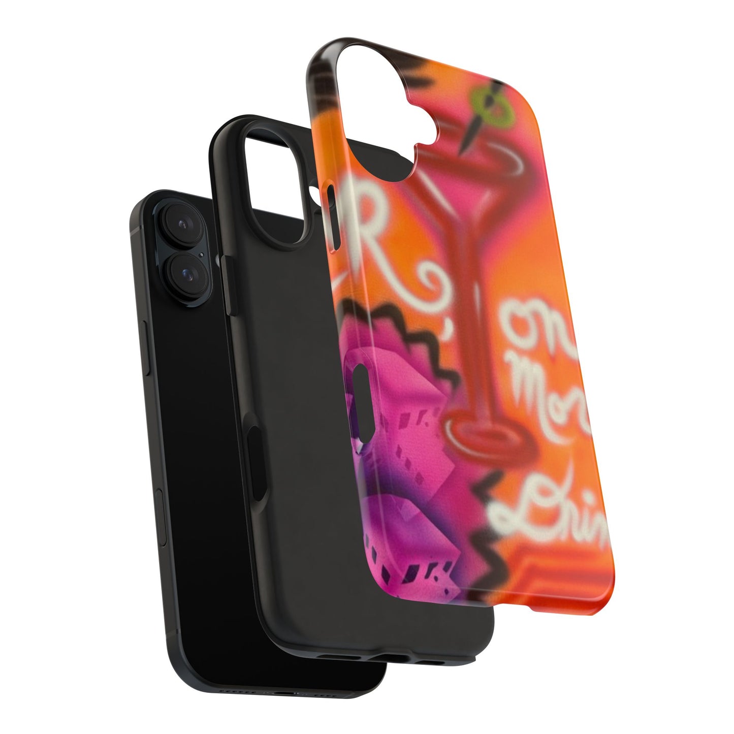 "one more drink!" airbrush iPhone case