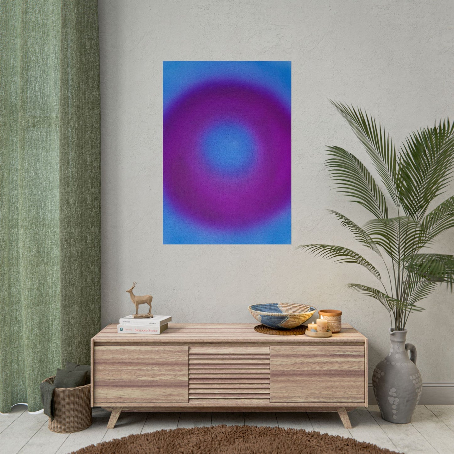 "grape soda" airbrush rolled print