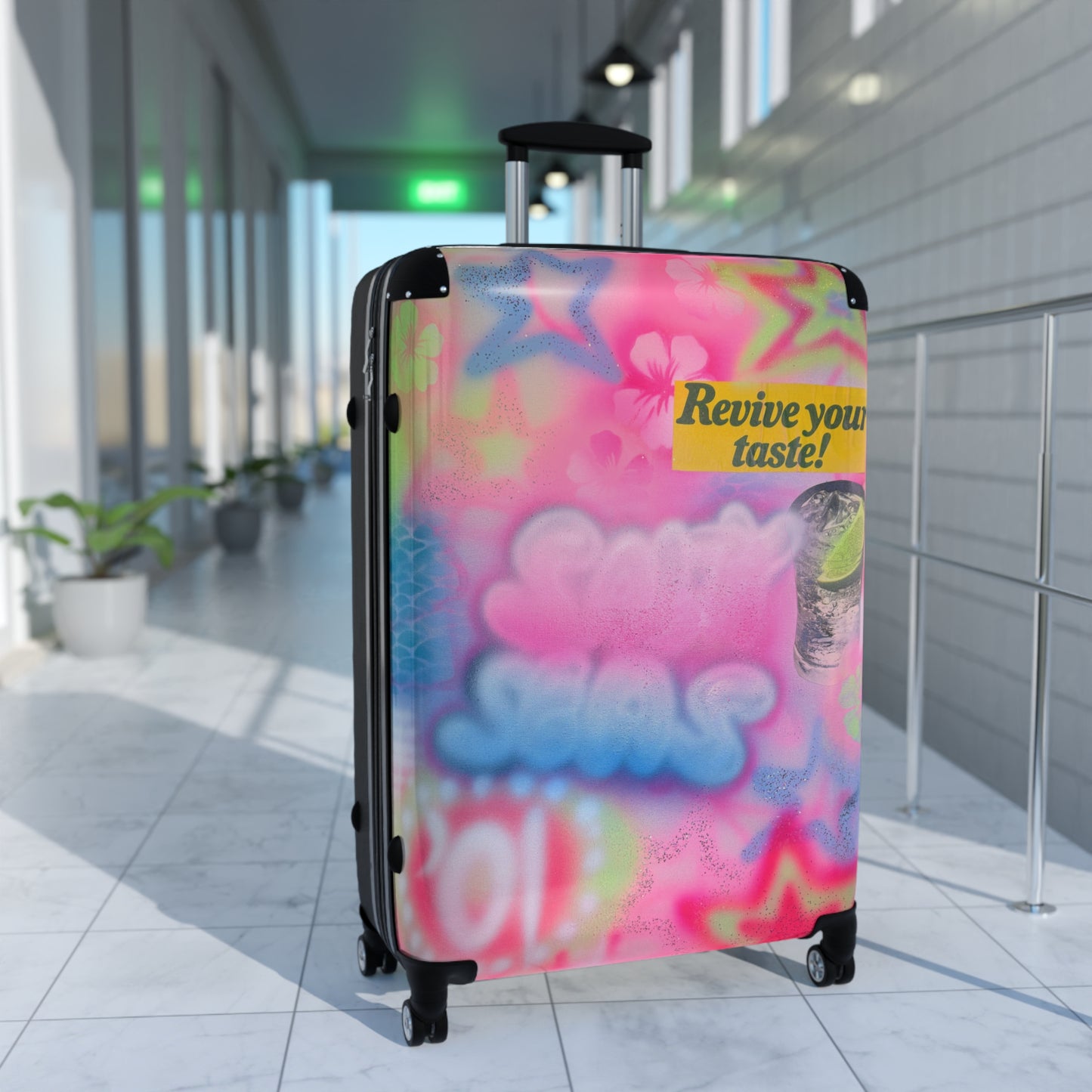 "salty seas" airbrush suitcase