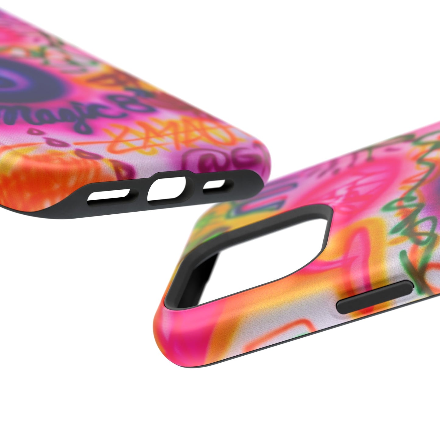 MagSafe "farbenfrohes Chaos" Airbrush-iPhone-Hülle