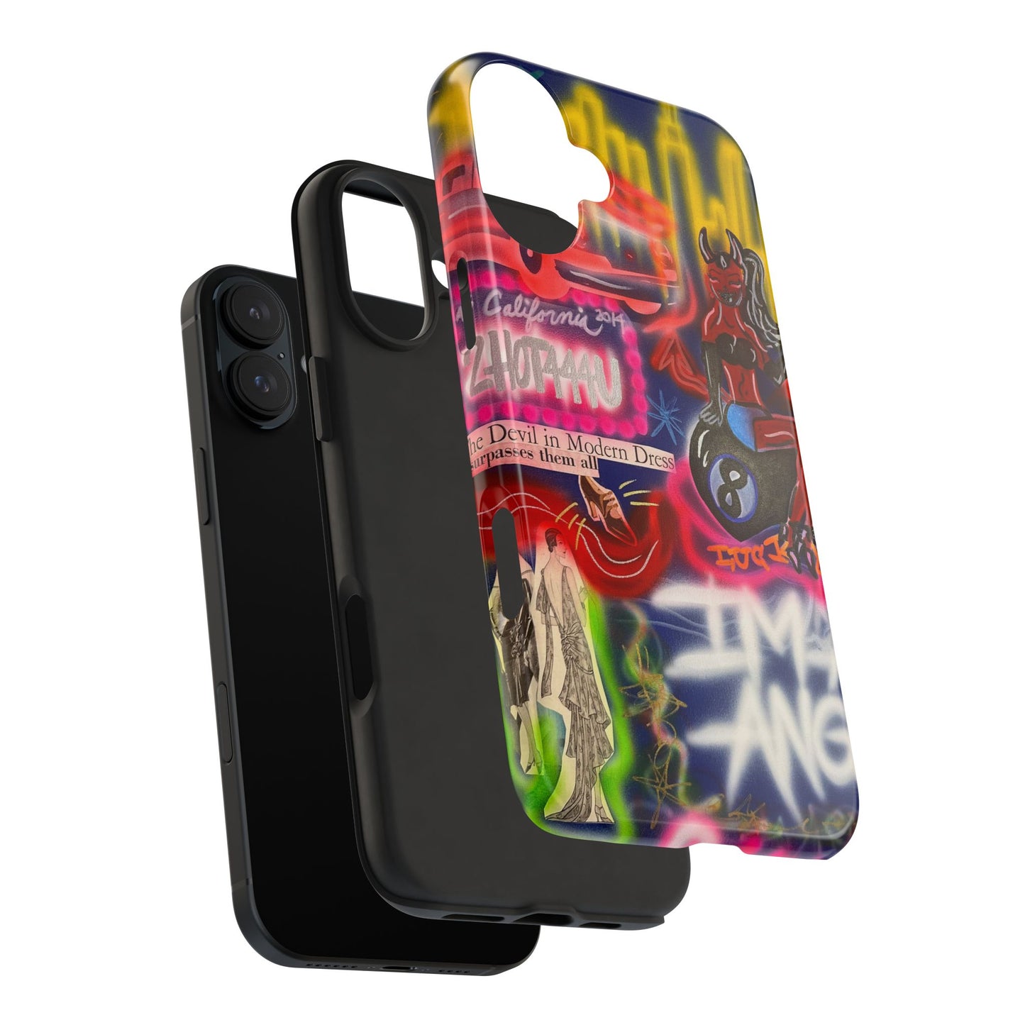 "im an angel" airbrush iPhone case