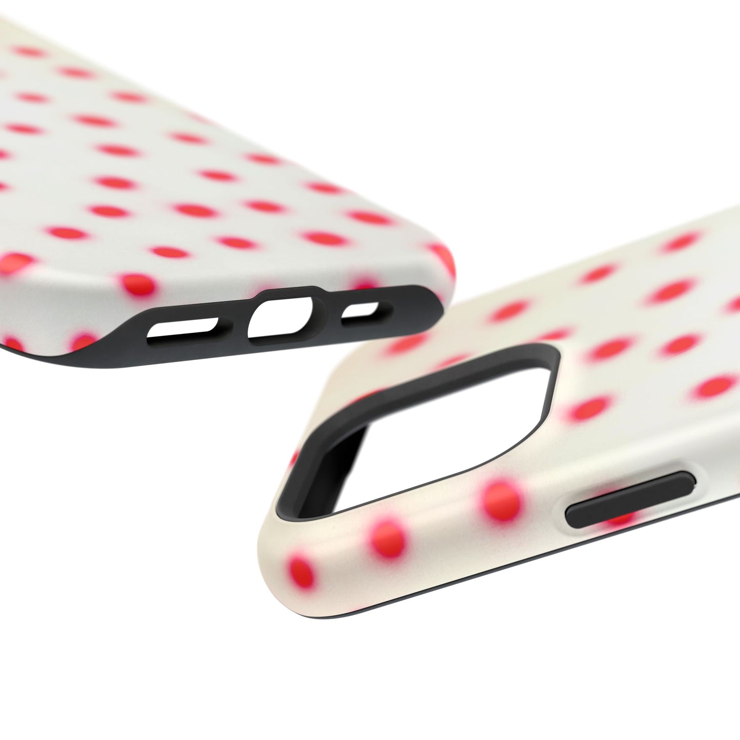 MagSafe "vanilla cherry polka dot" airbrush iPhone case
