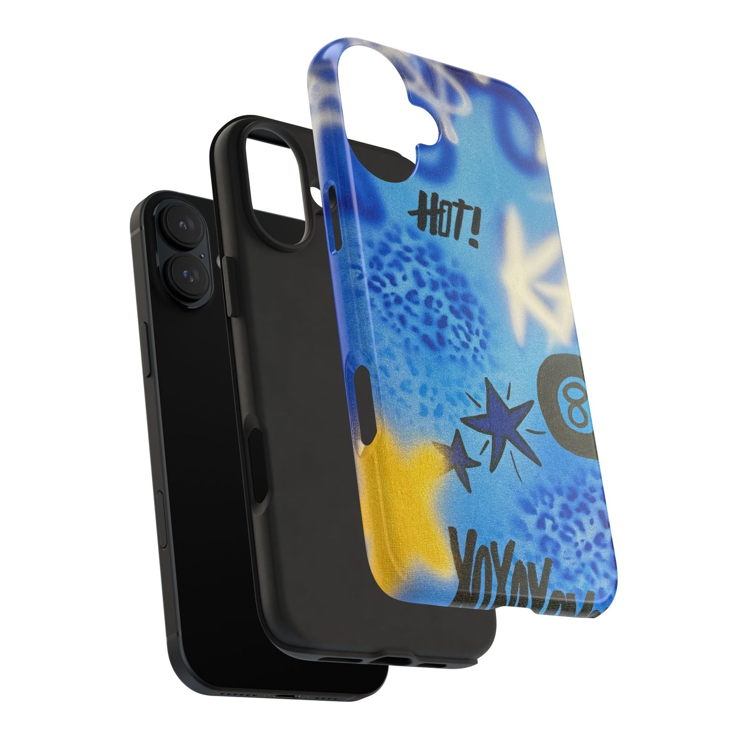 "brilliant blues" airbrush iPhone case