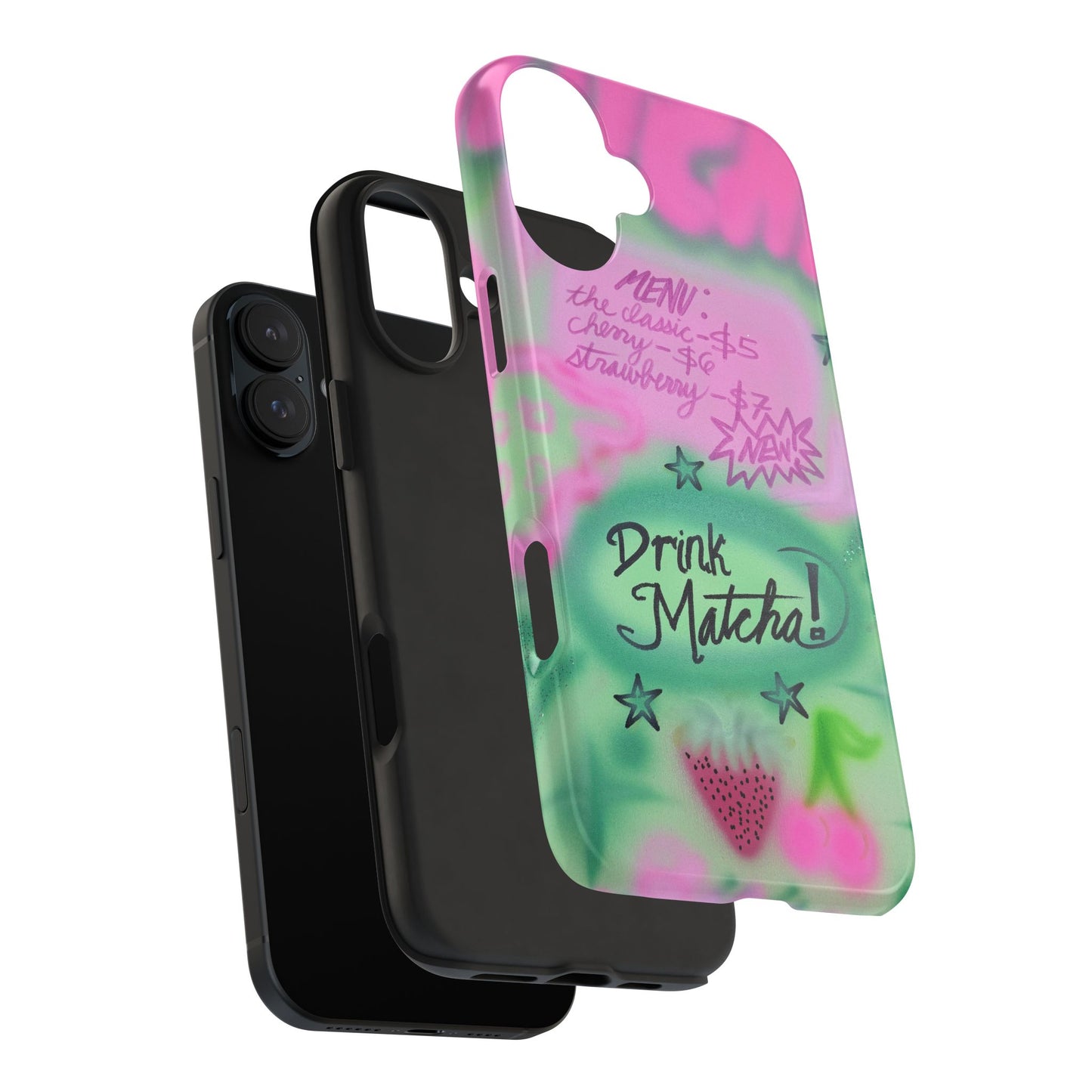 "matcha!" airbrush iPhone case