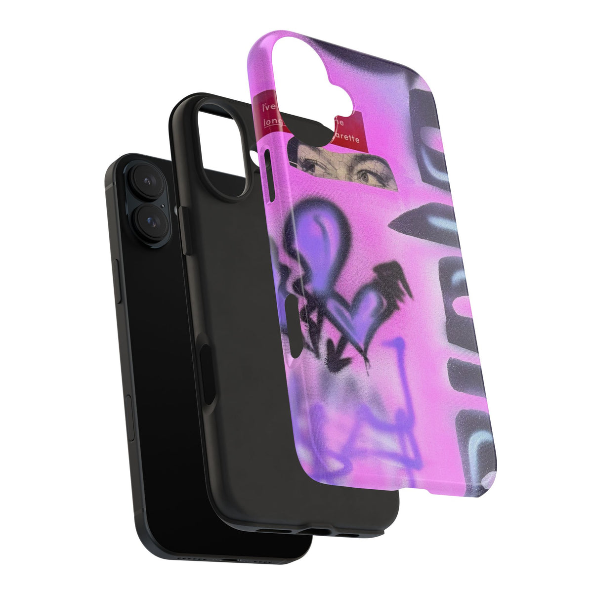 "Lila Prinzessin" Airbrush iPhone Hülle