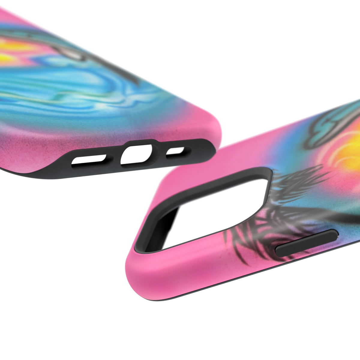 MagSafe "Delfinliebe" Airbrush iPhone-Hülle