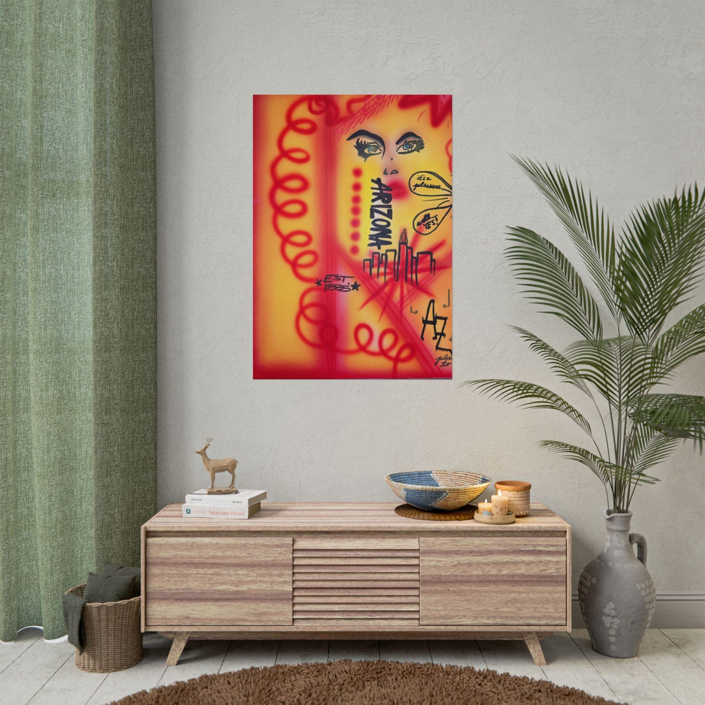 "tempe, az" airbrush rolled print