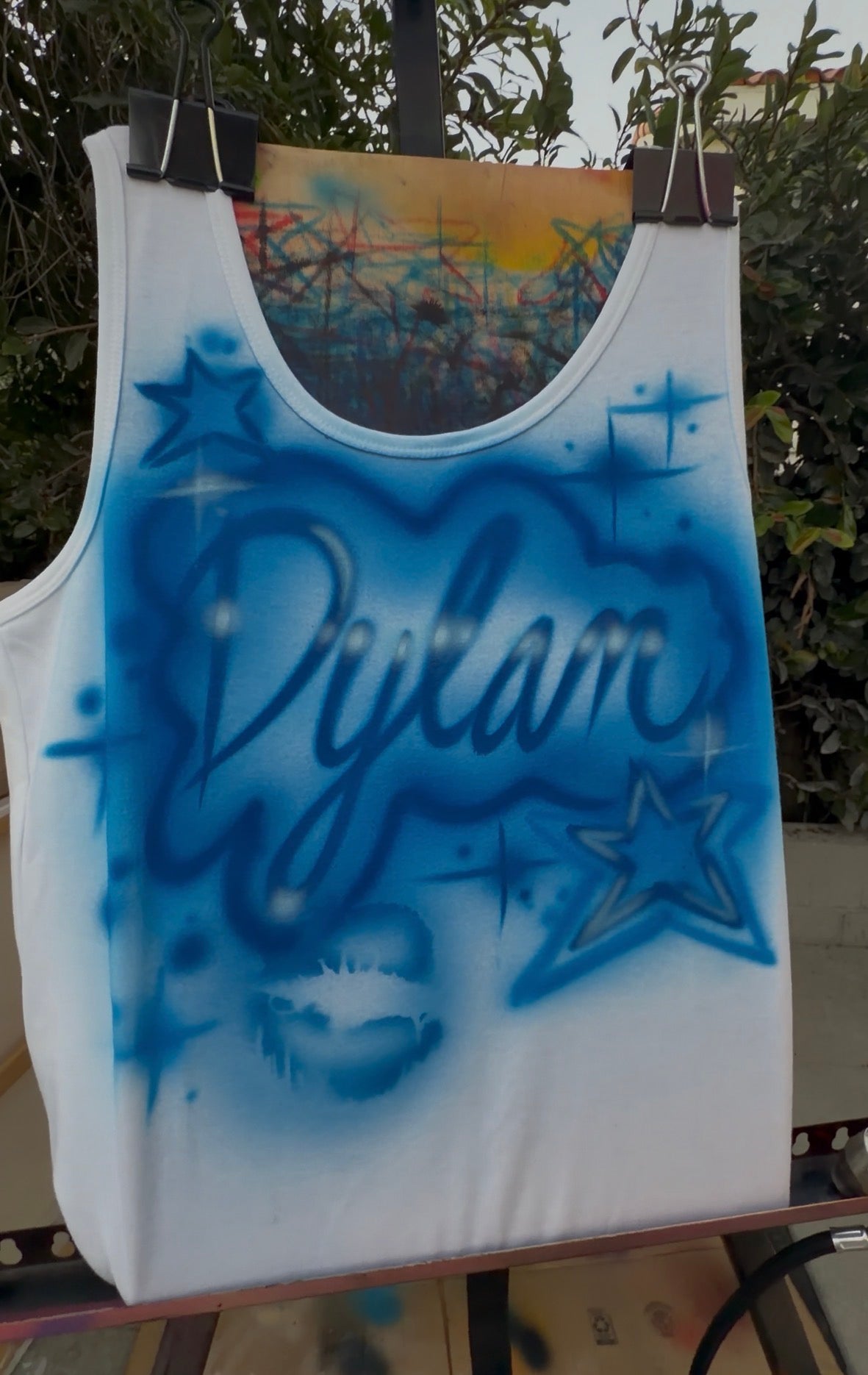 x @guess custom tank tops