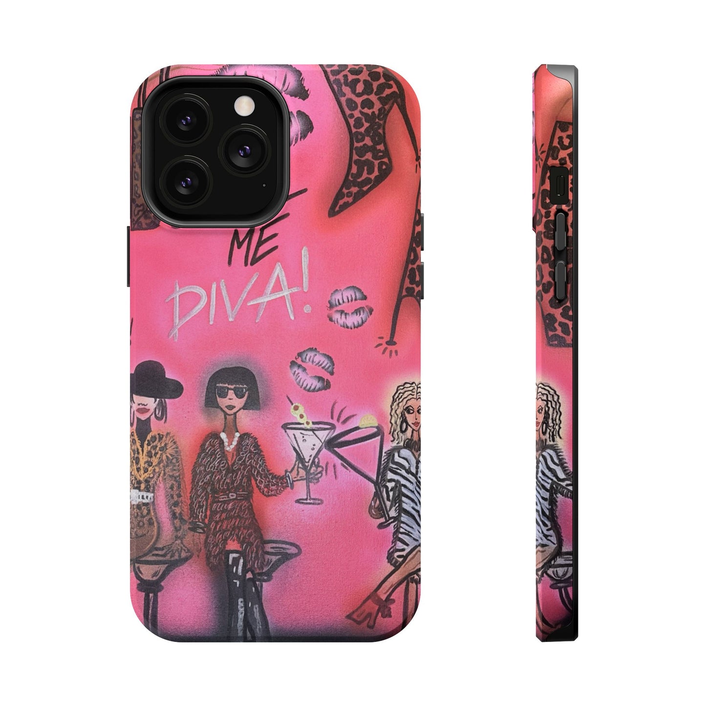 MagSafe "party diva" airbrush iPhone case