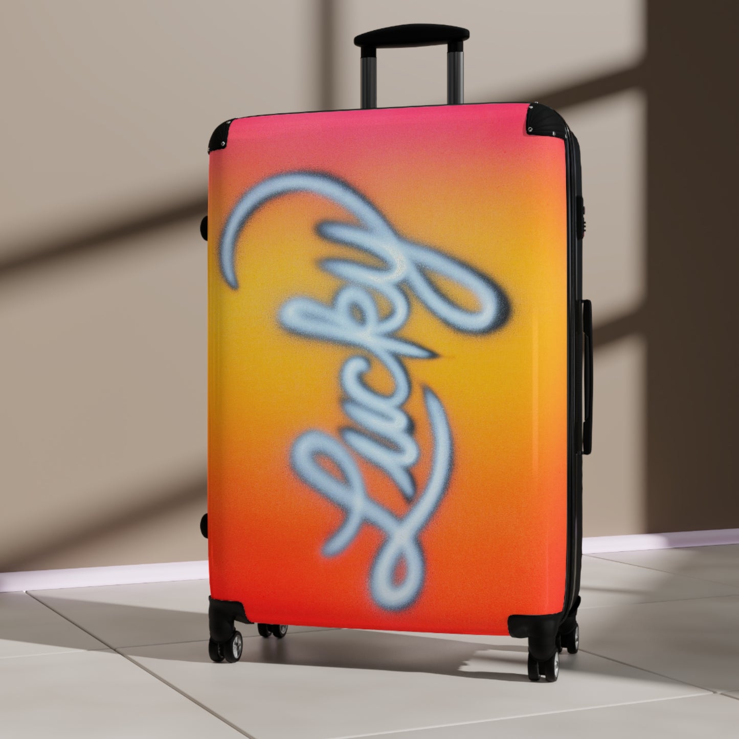 "lucky" airbrush suitcase