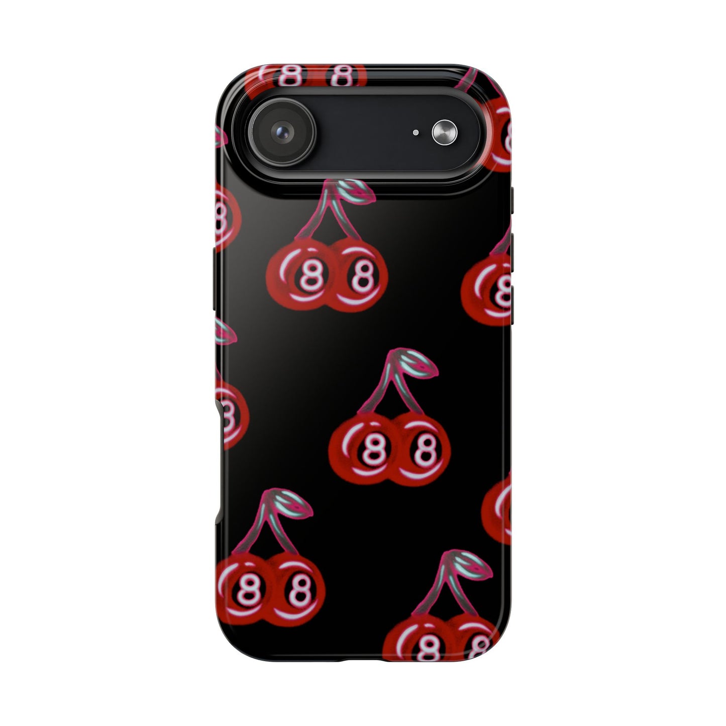 "black cherry 8ball" airbrush iPhone case