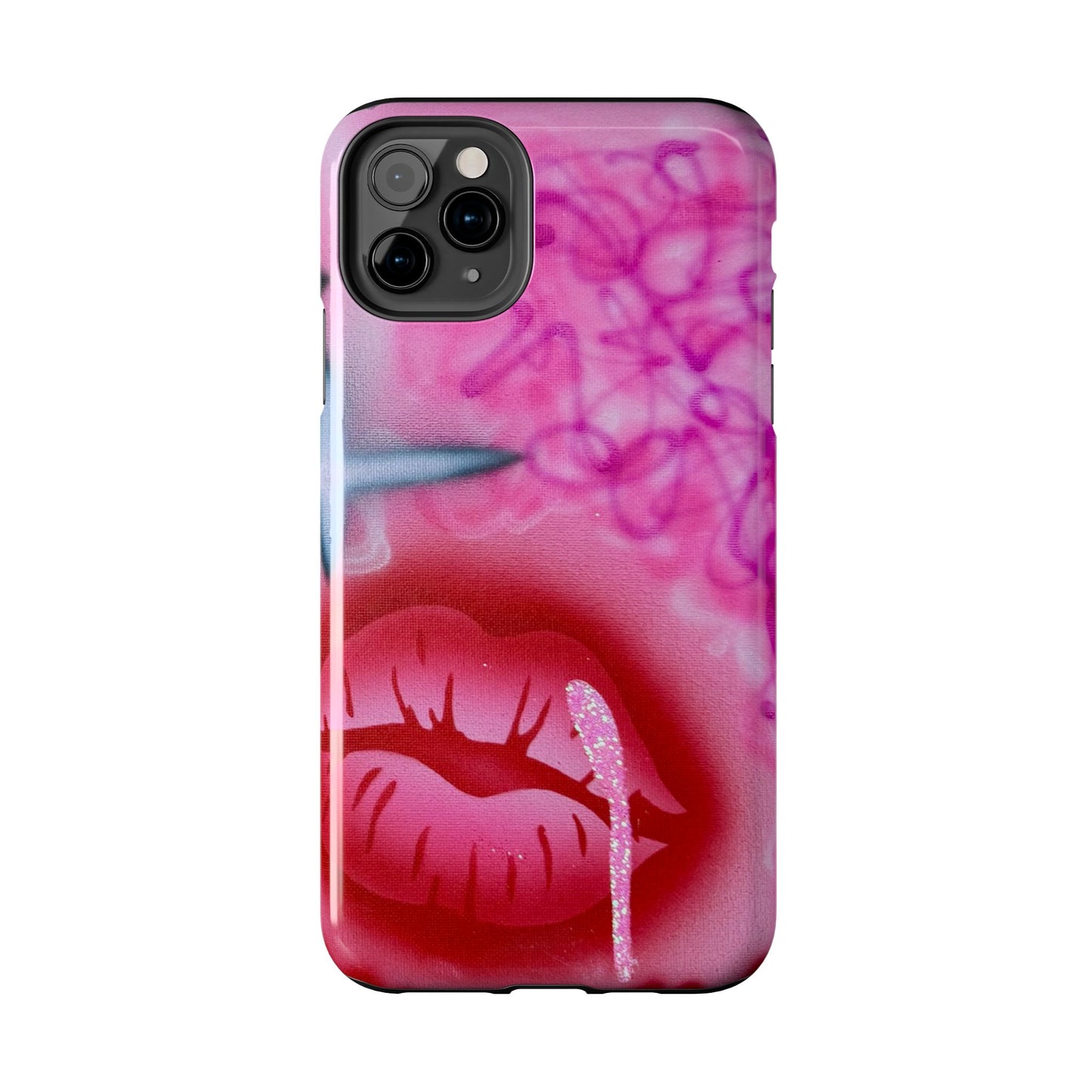 "glitter aura" airbrush iPhone case