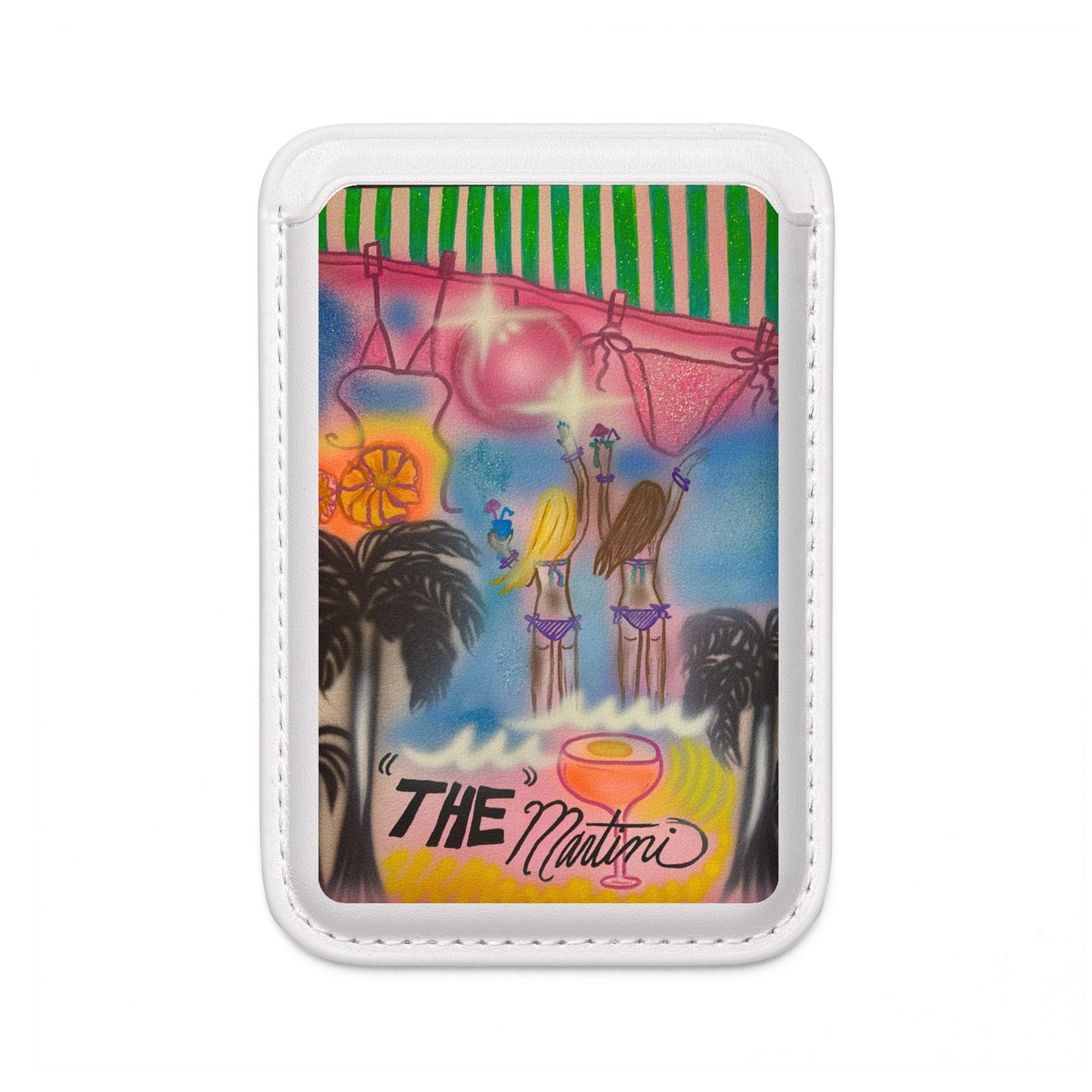 "kinis & tinis" airbrush vegan wallet (Magsafe® Compatible)