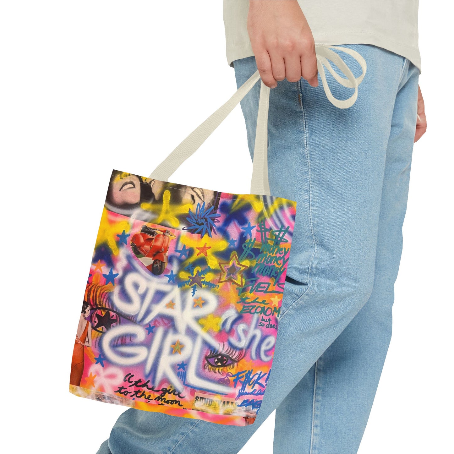 "STARGIRL" airbrush tote bag