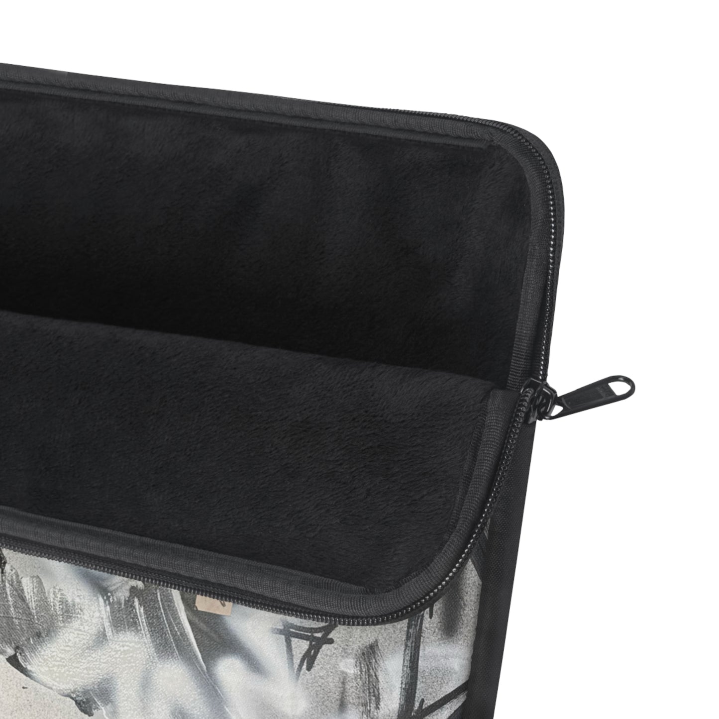 "monochrome mood" airbrush laptop sleeve