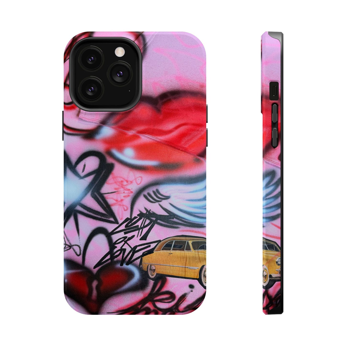 MagSafe "lust or love" airbrush iPhone case