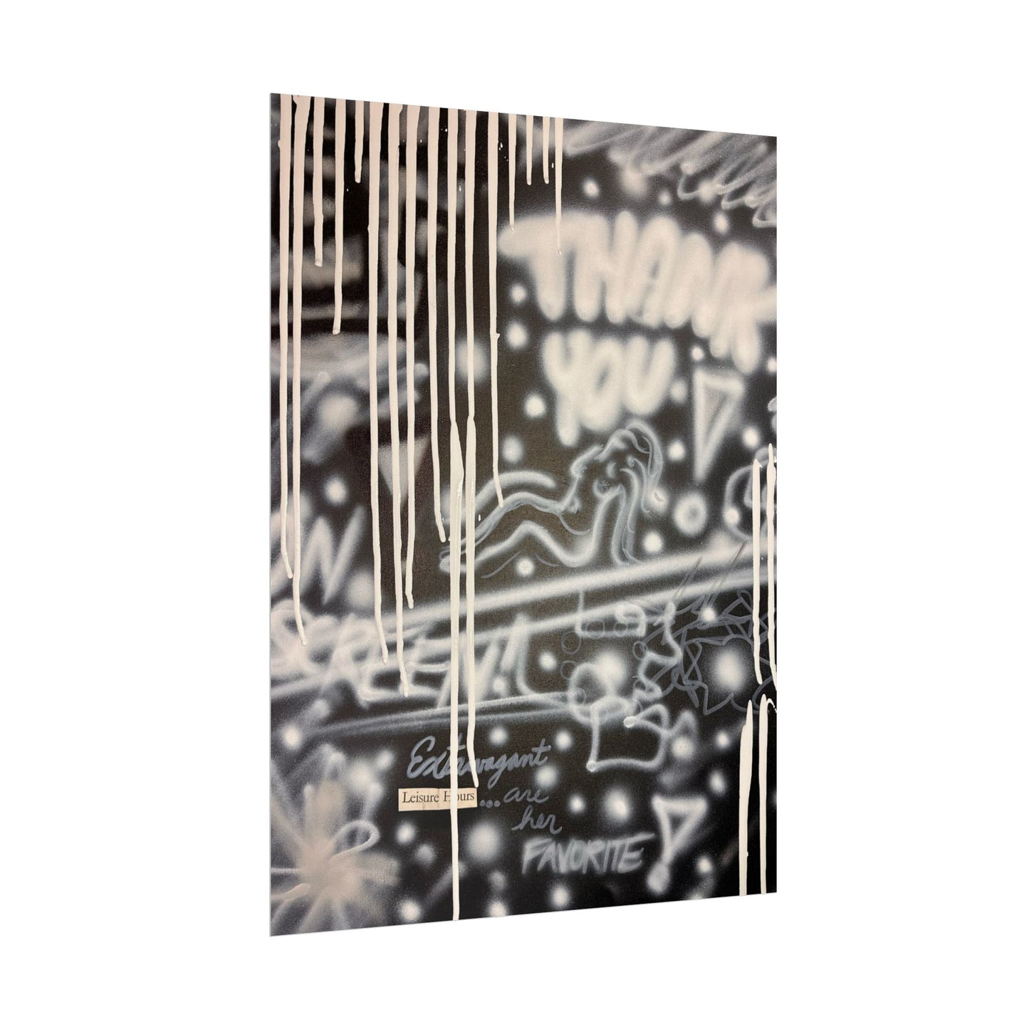 "extravagant leisure" airbrush rolled print