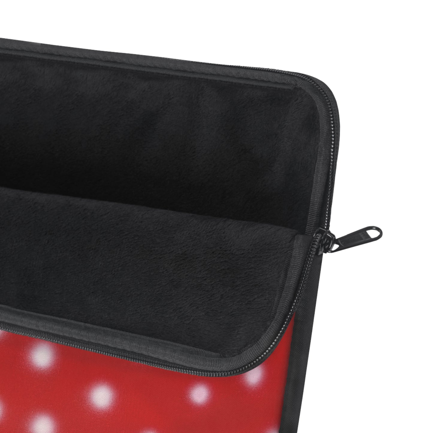 "cherry crush polka dot" airbrush laptop sleeve