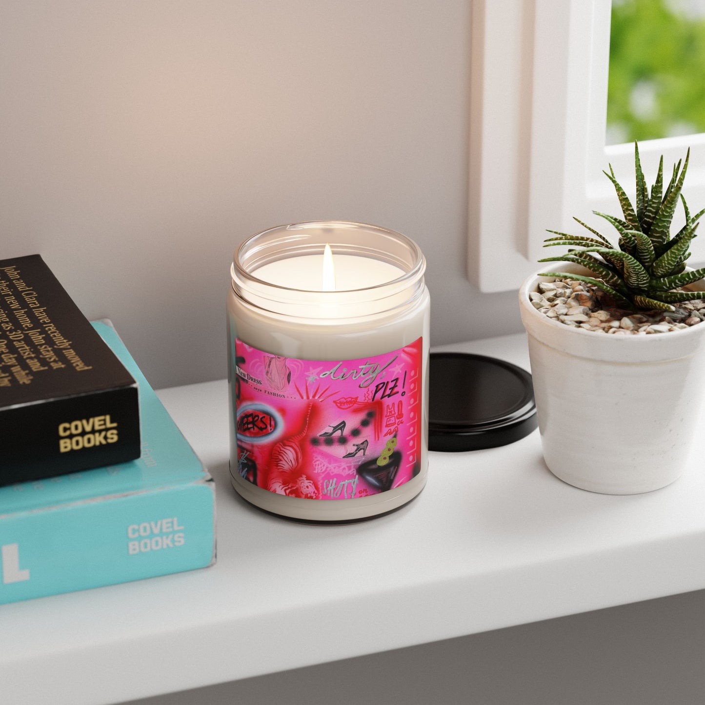 "extra dirty, plz" airbrush soy candle