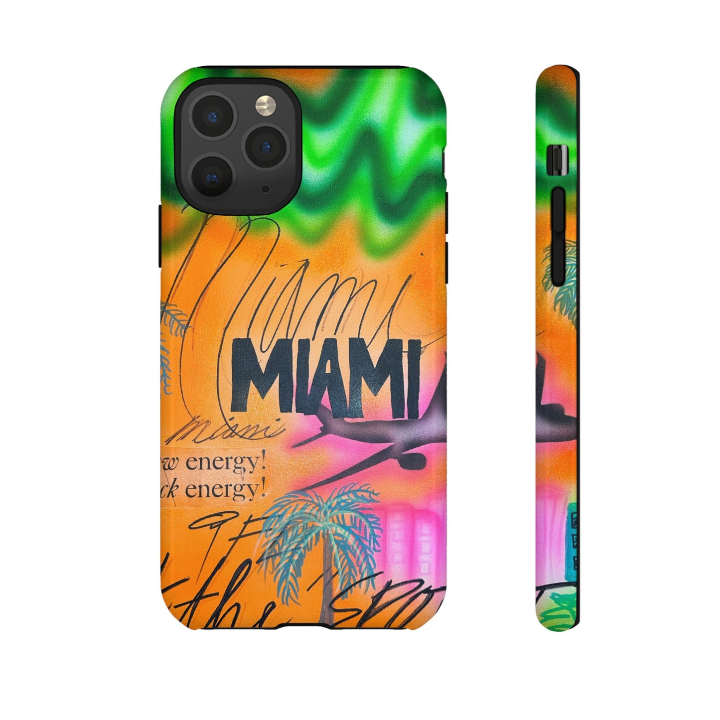 "miami, fl" airbrush iPhone case
