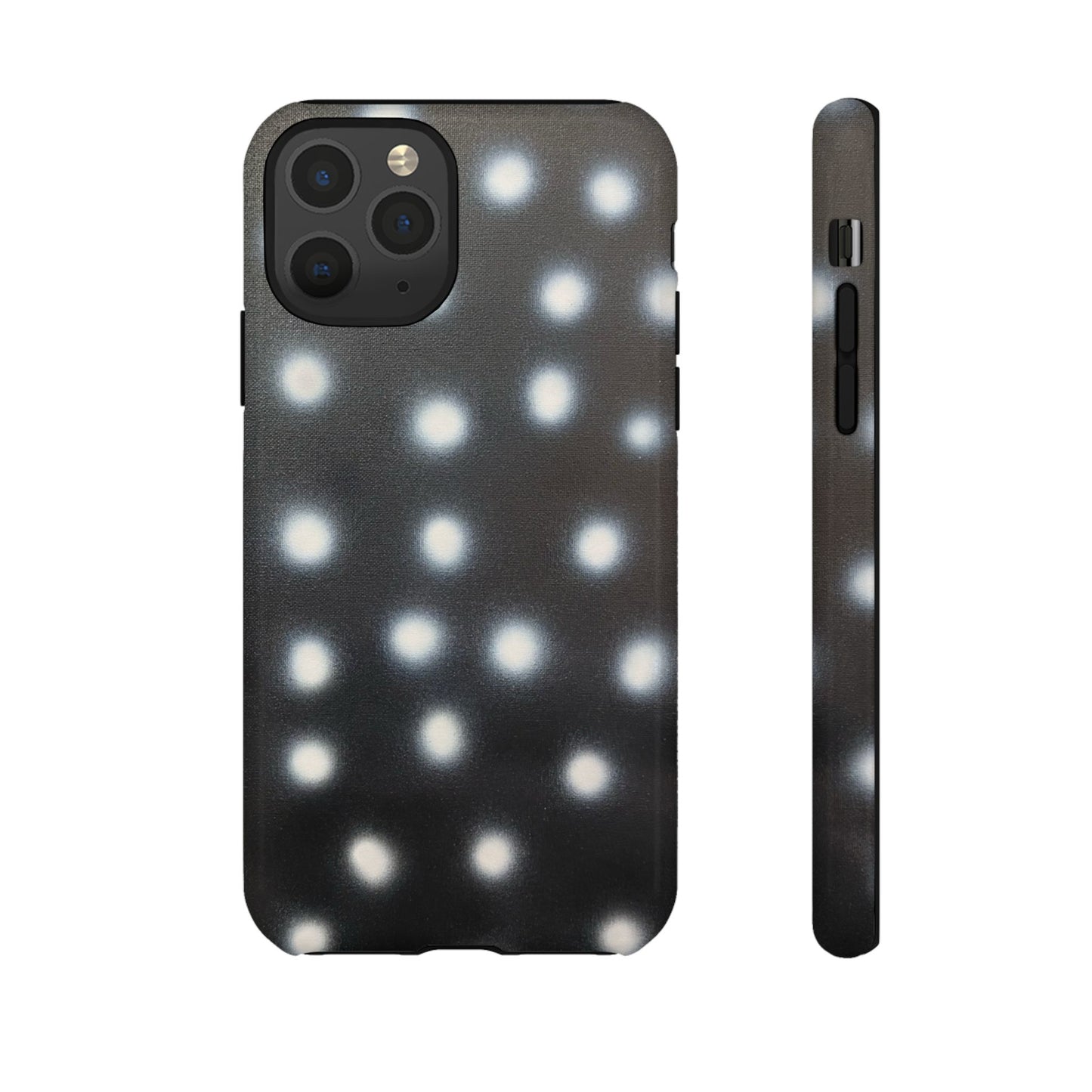 "coconut noir polka dot" airbrush iPhone case