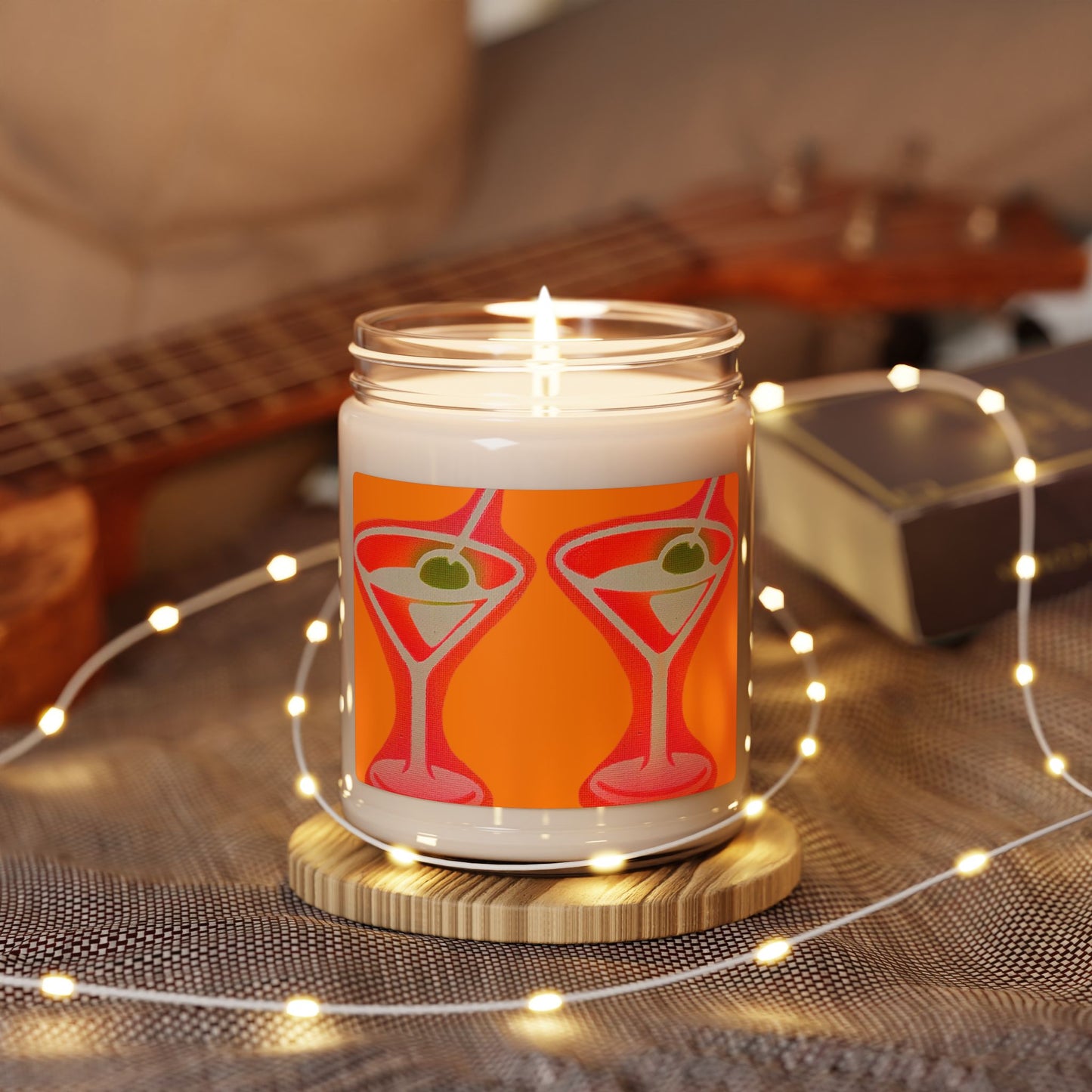 "shaken, not stirred" airbrush soy candle