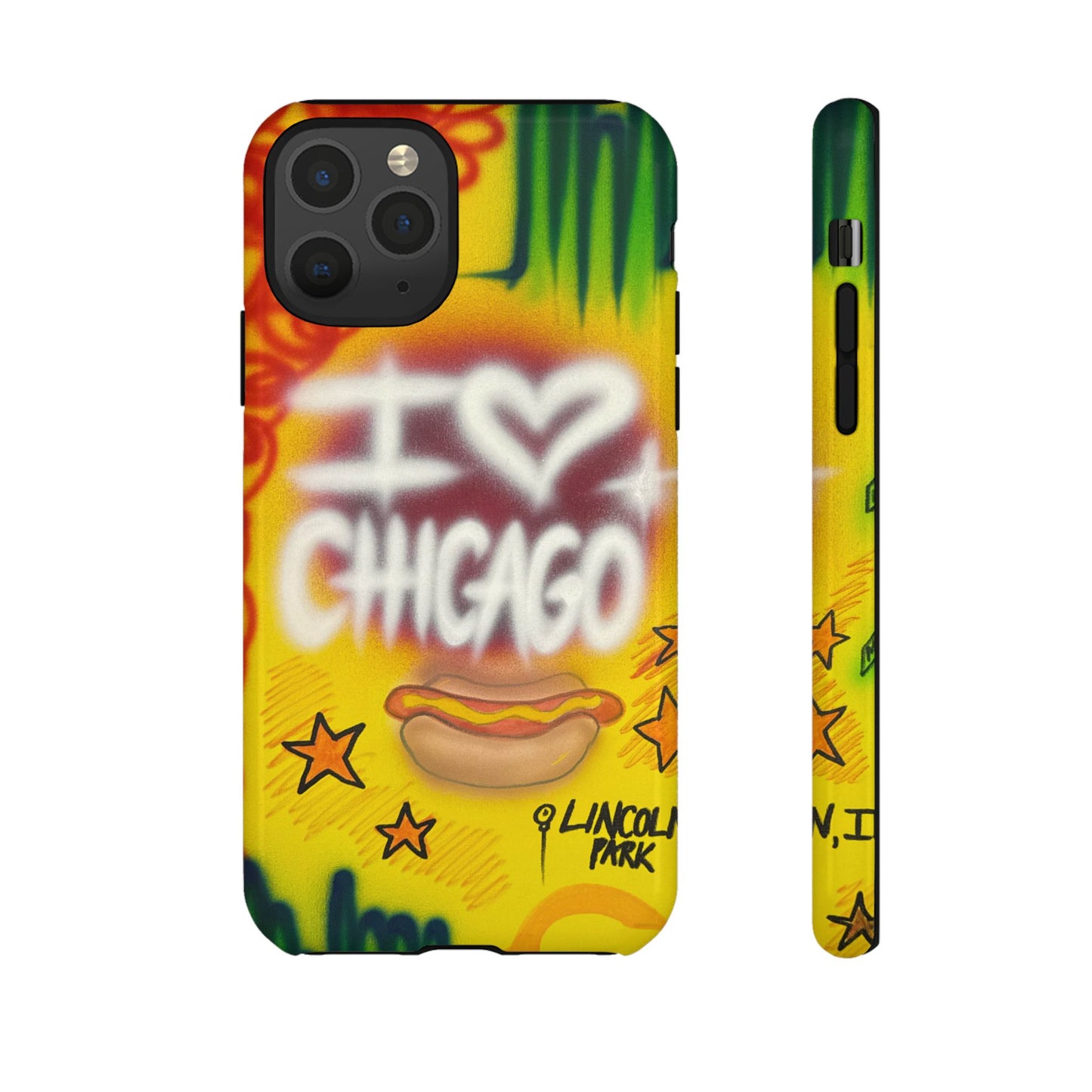 "chicago" airbrush iPhone case