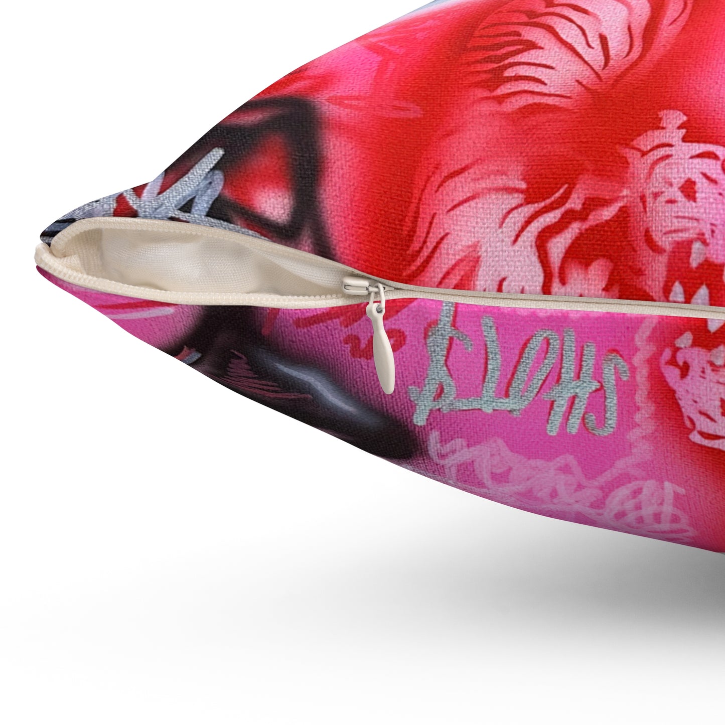 "extra dirty, plz" airbrush pillow