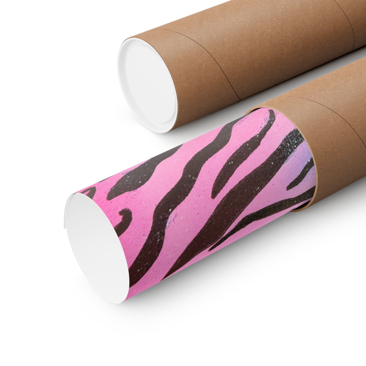 "glitter zebra" airbrush horizontal print