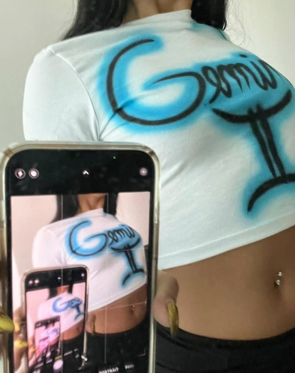 custom zodiac airbrush crop