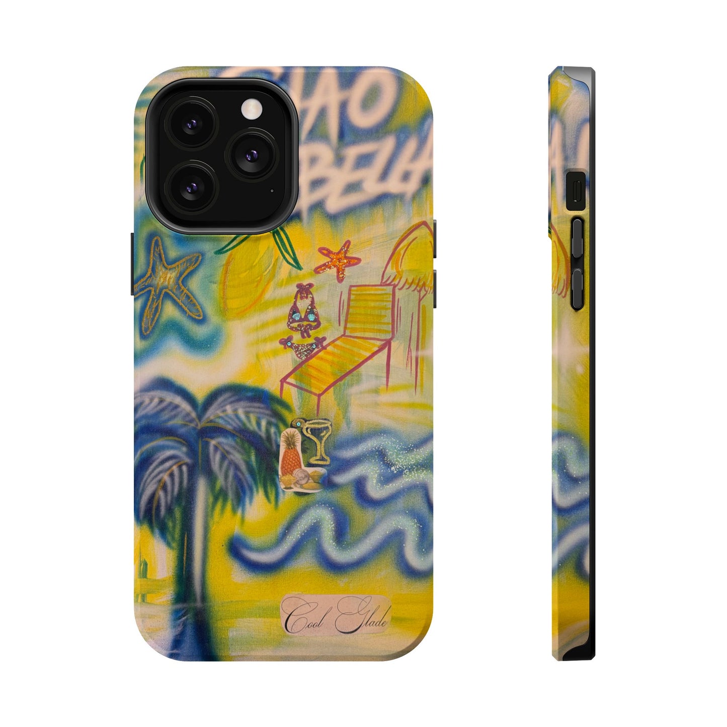 MagSafe "ciao bella" airbrush iPhone case