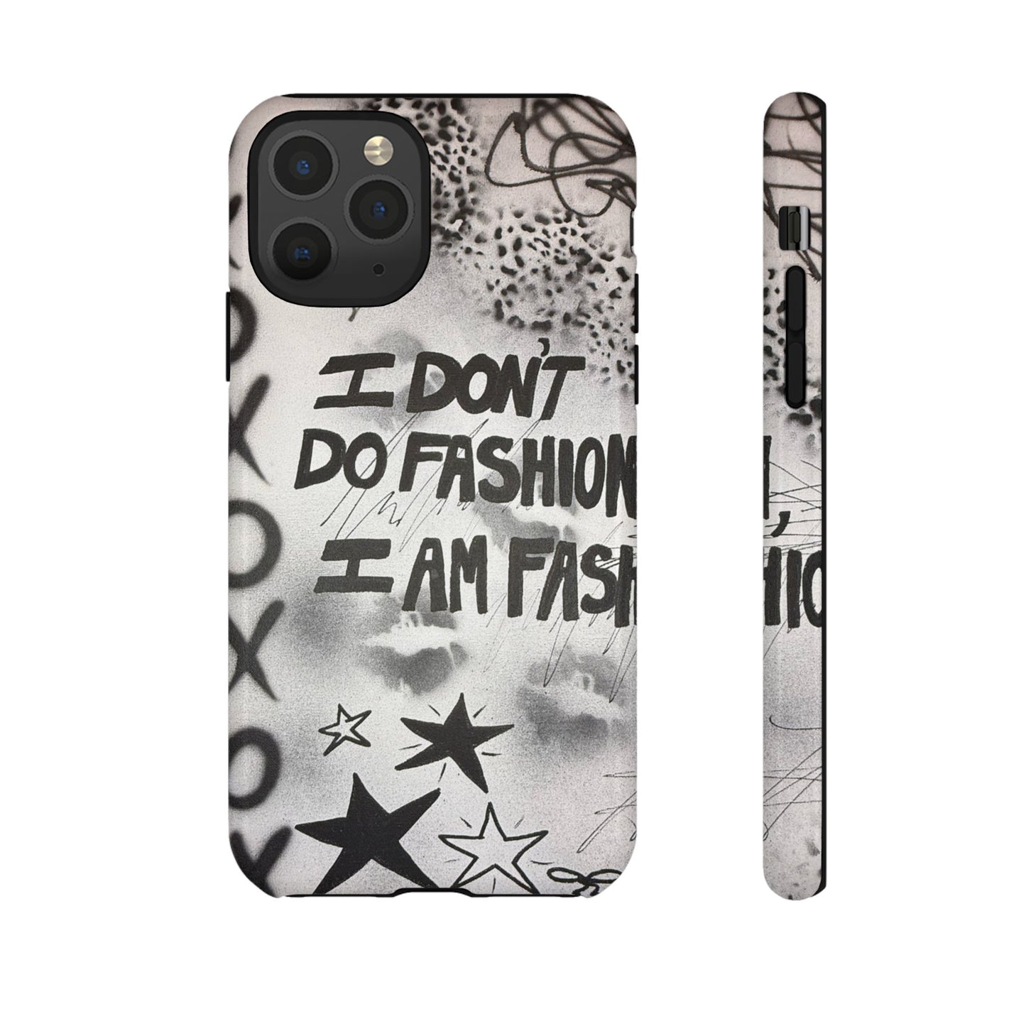 "i am fashion" airbrush iPhone case