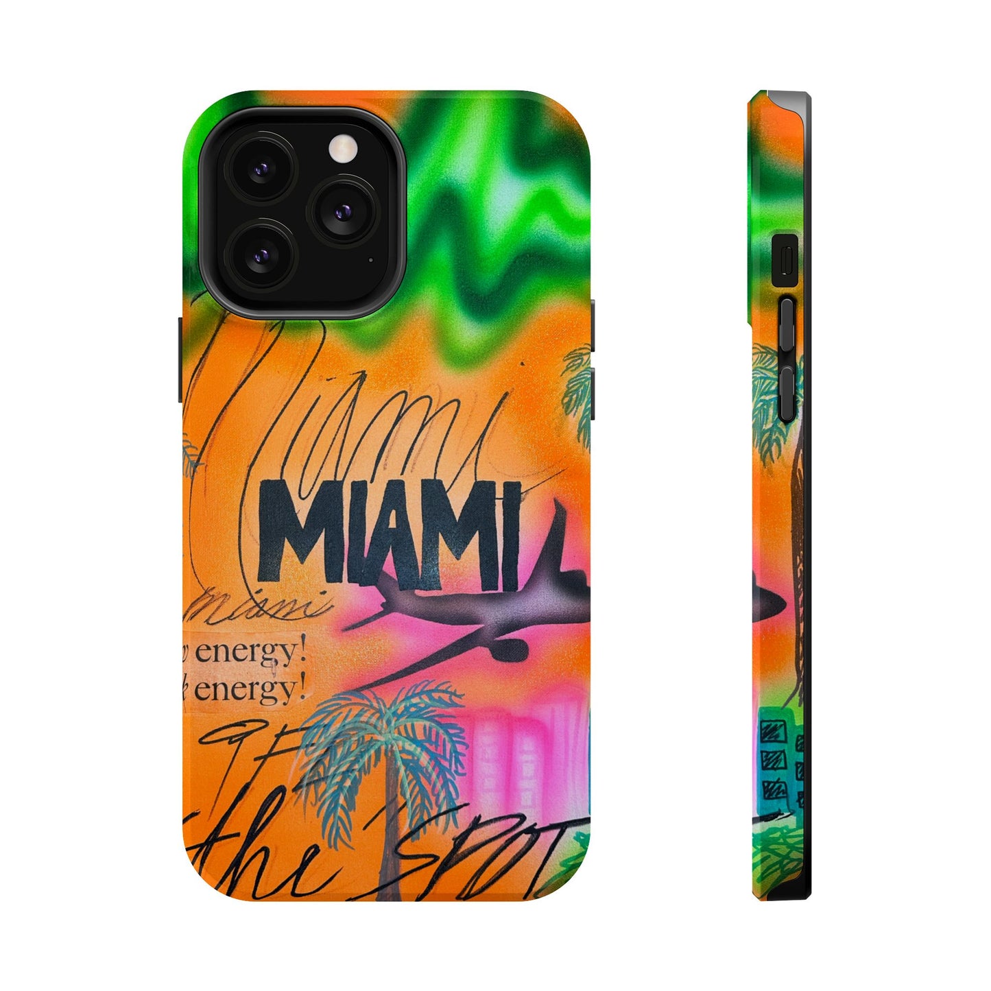 MagSafe "miami, fl" airbrush iPhone case