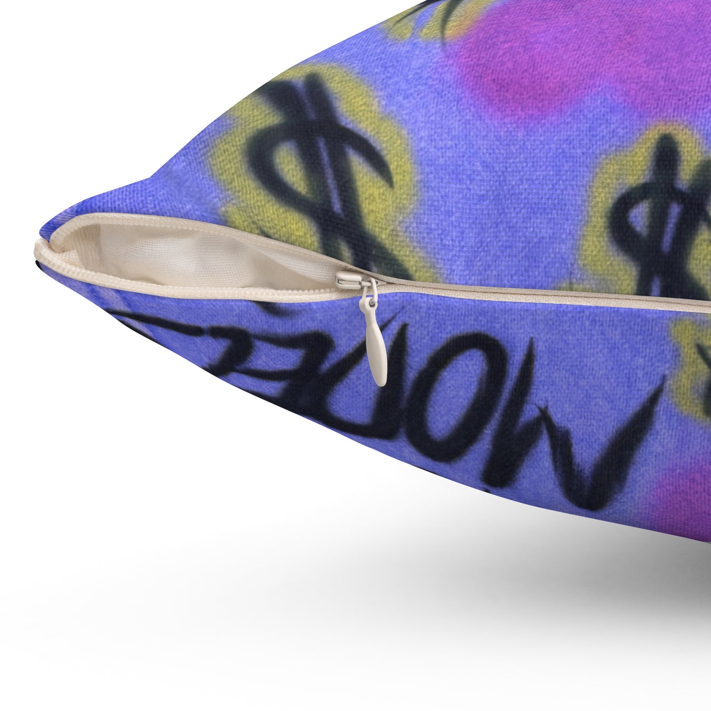 "eye$ on lies" airbrush pillow