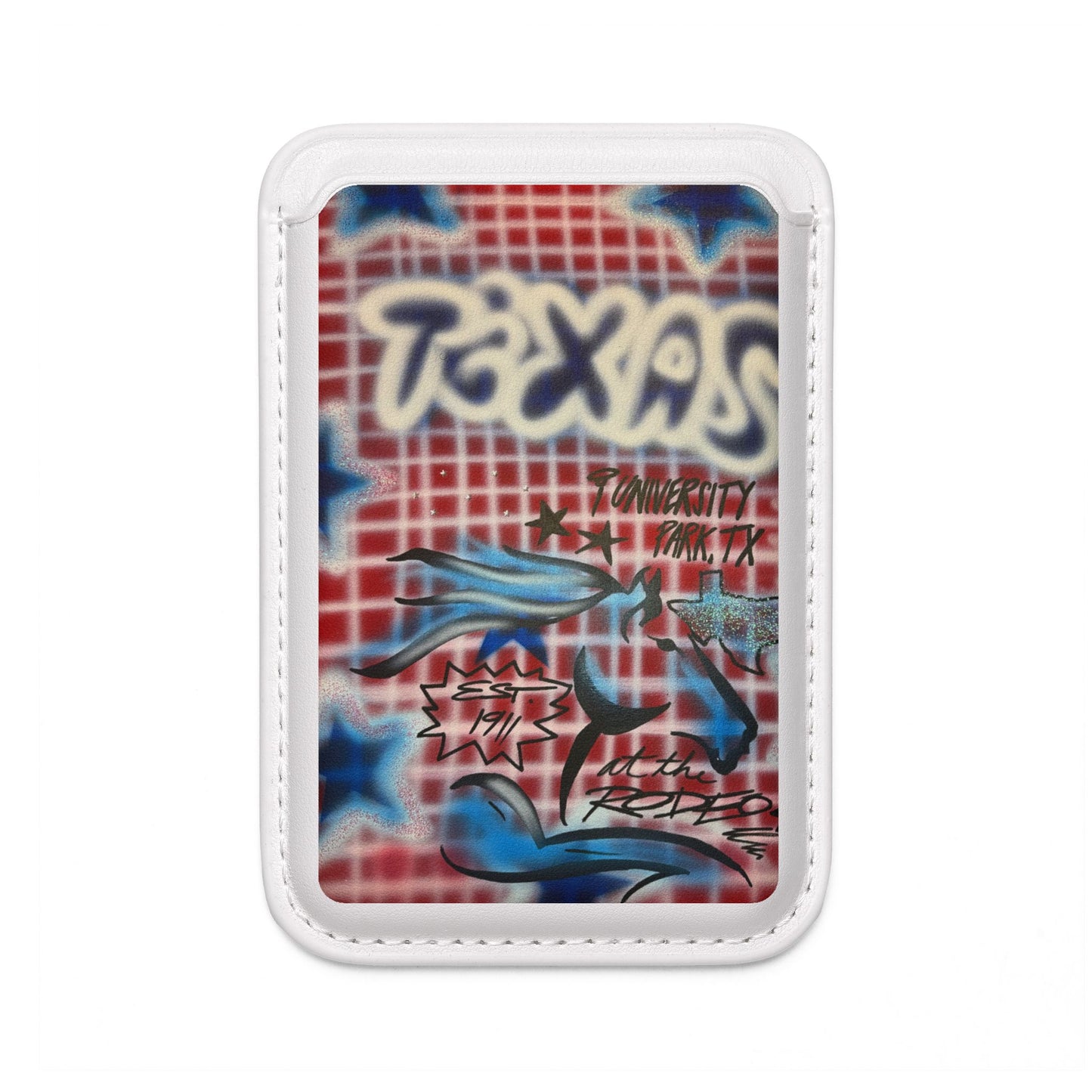 "texas" airbrush vegan wallet (Magsafe® Compatible)