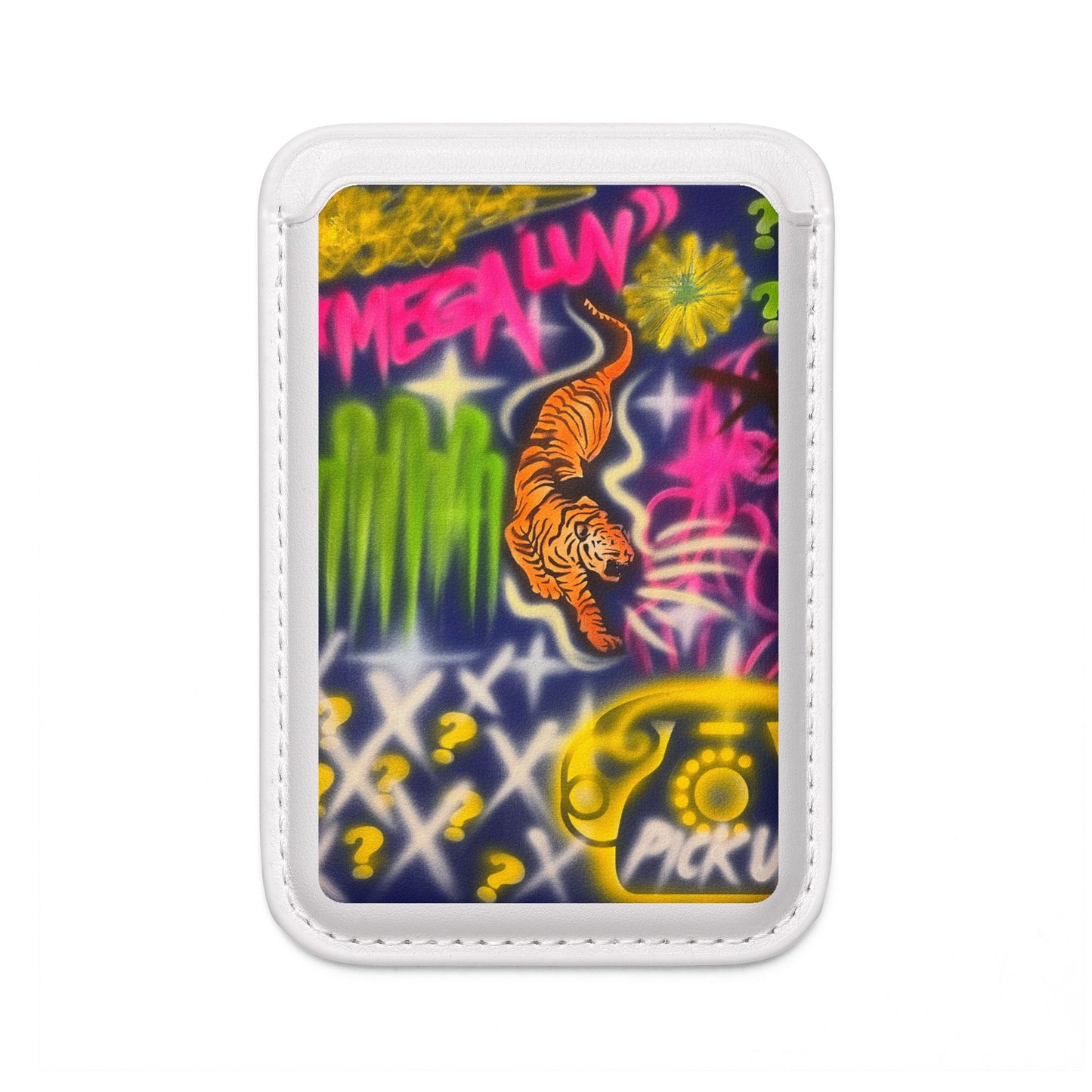"mega luv" airbrush vegan wallet (Magsafe® Compatible)