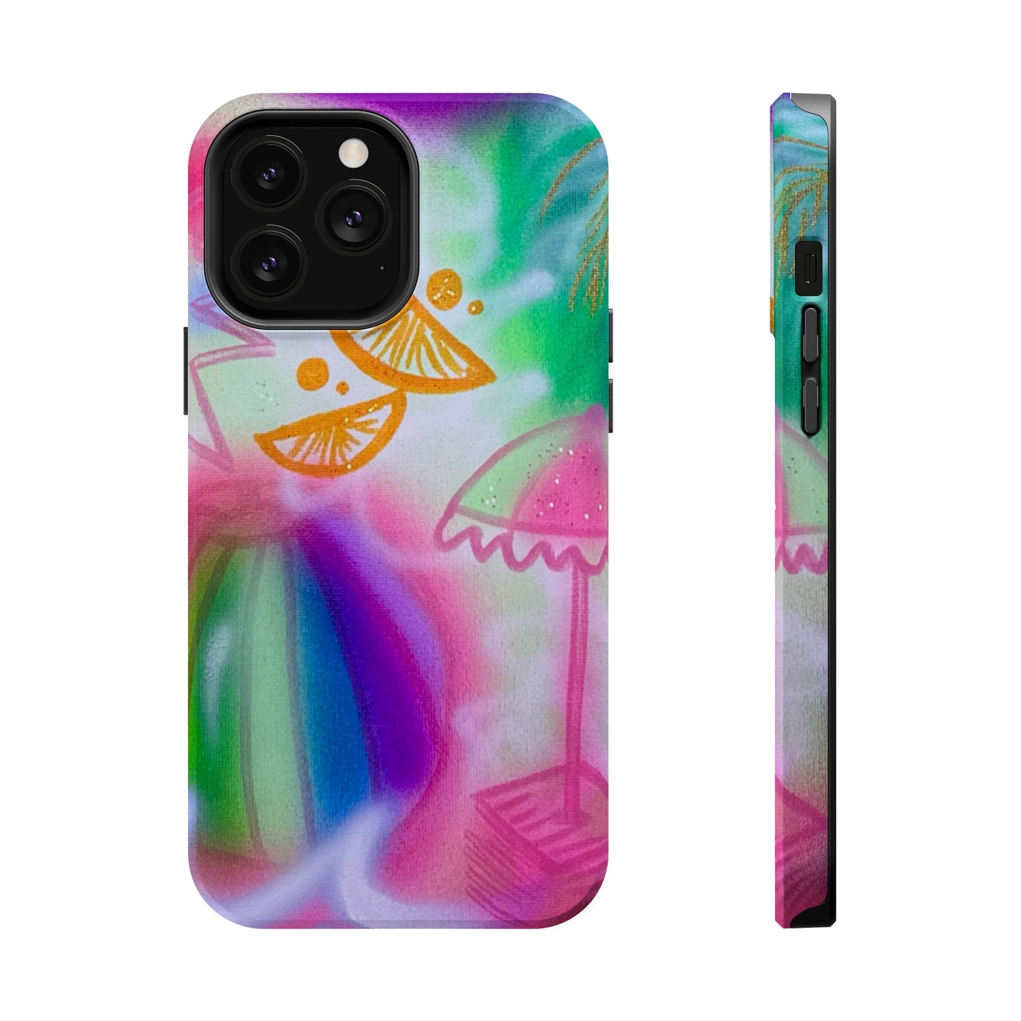 MagSafe "on the beach" airbrush iPhone case