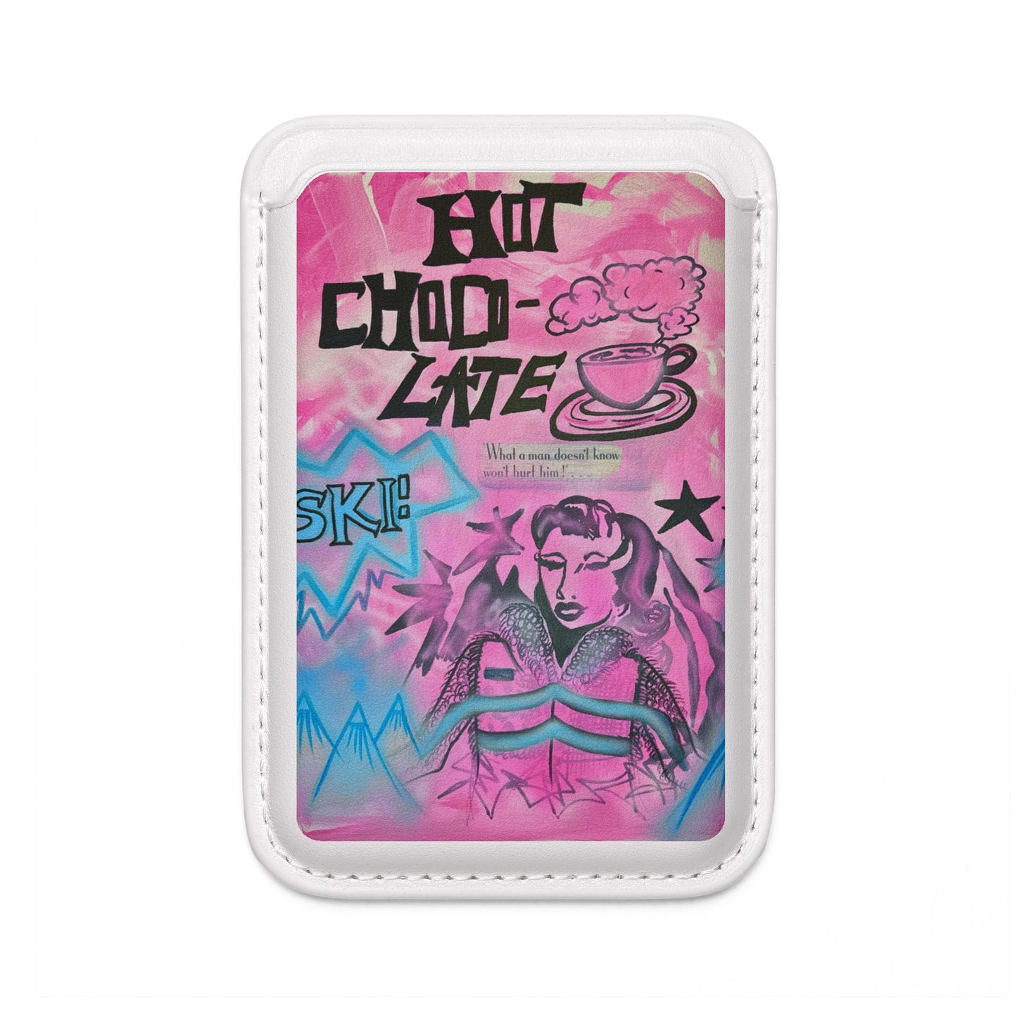 "avant le ski" airbrush vegan wallet (Magsafe® Compatible)