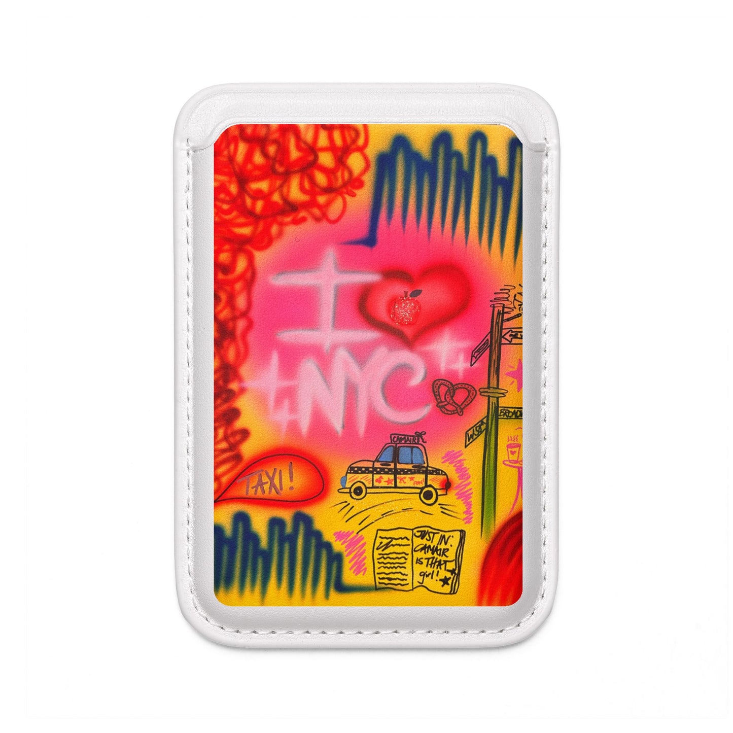 "in the city" airbrush vegan wallet (Magsafe® Compatible)