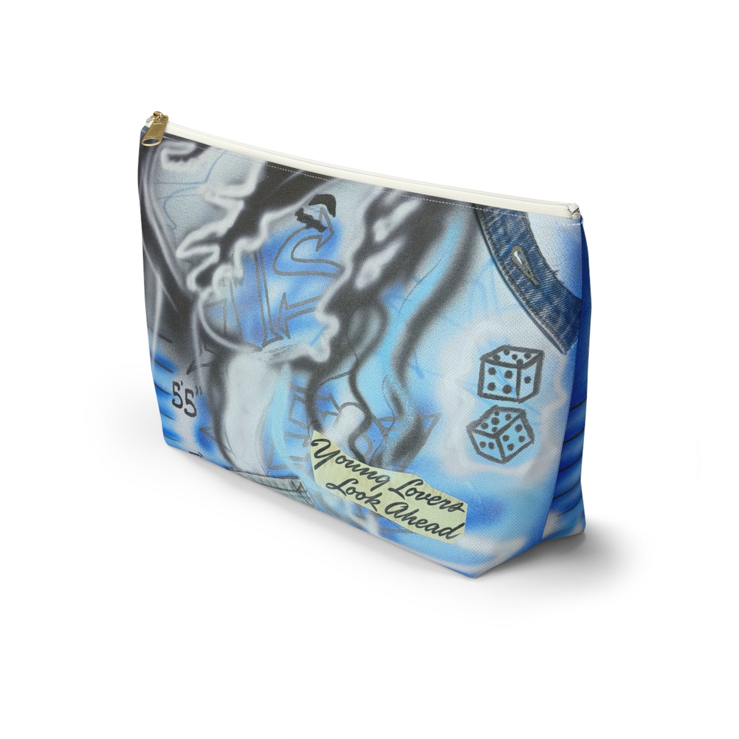 "young lovers" airbrush makeup pouch