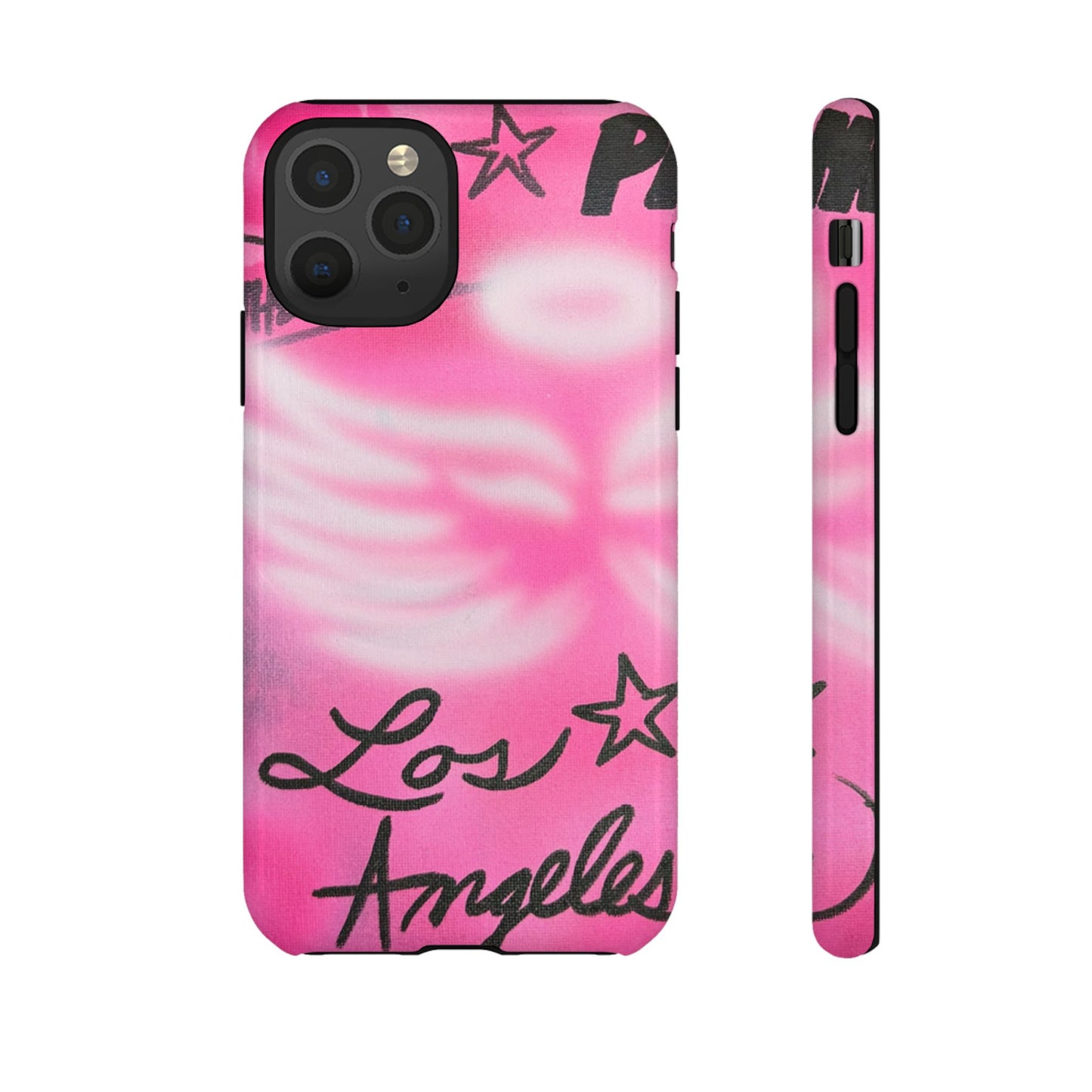"pink angel wings" airbrush iPhone case