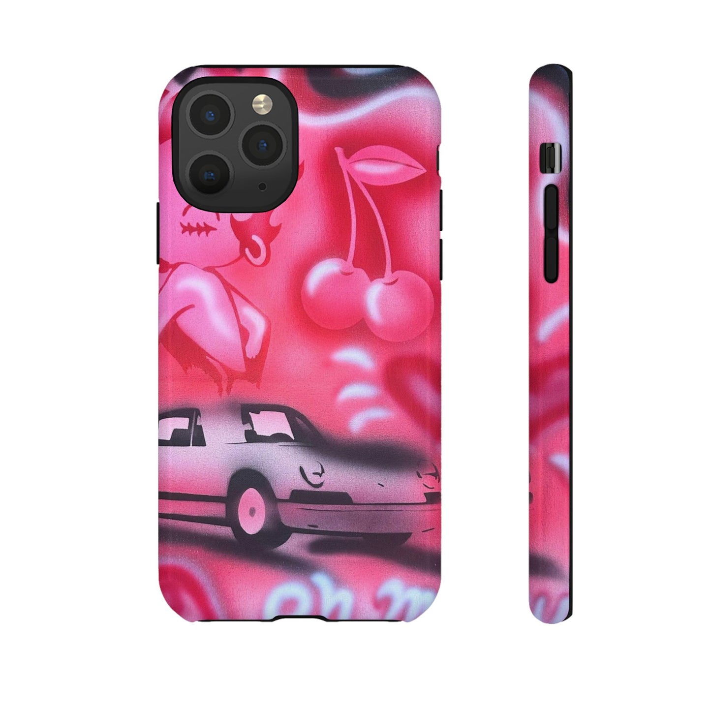 "on her way" airbrush iPhone case