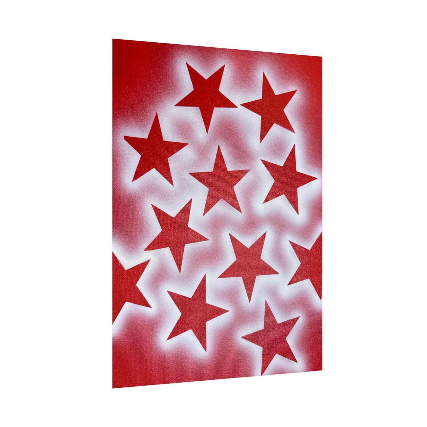 "spicy stardust" airbrush rolled print