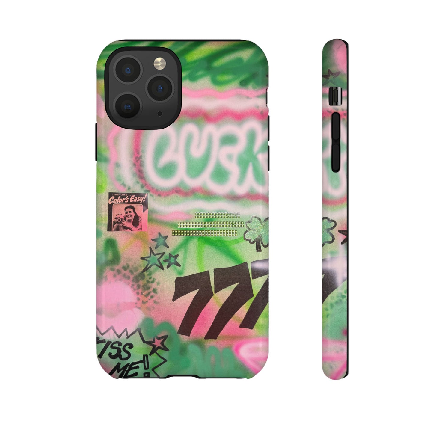 "so lucky" airbrush iPhone case